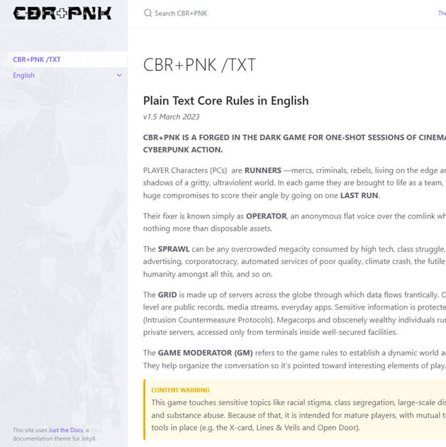 Plain Text Core Rules